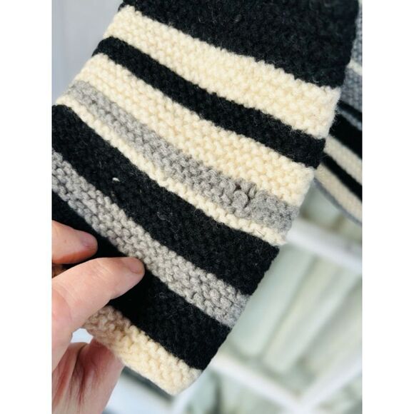 The Wrights Womens Medium Striped Button Up Sweater Cardigan • Pockets Knit - Picture 5 of 12